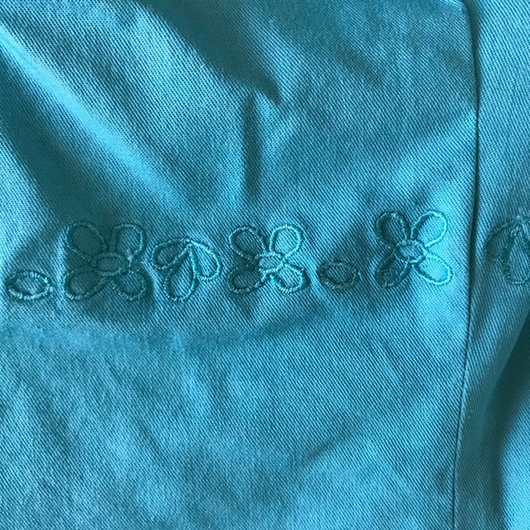 Ann Taylor Light Blue Cotton Sundress Size 2 - Picture 2 of 4